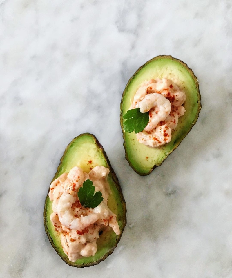 Avocado and Shrimp Cocktail | Instagram/@sasha.carnevali