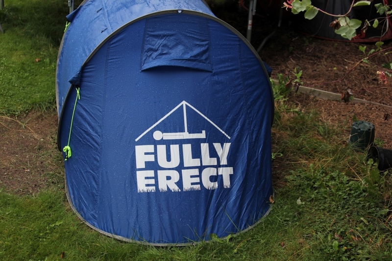 These campers succeeded in erecting their tent properly, and best of all, t...