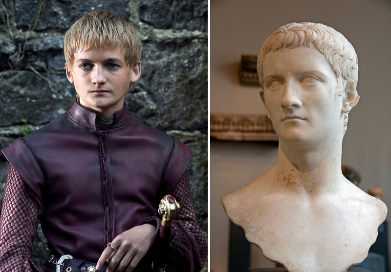 Jack Gleeson and Caligula | Alamy Stock Photo by HBO/AJ Pics & Peter Horree