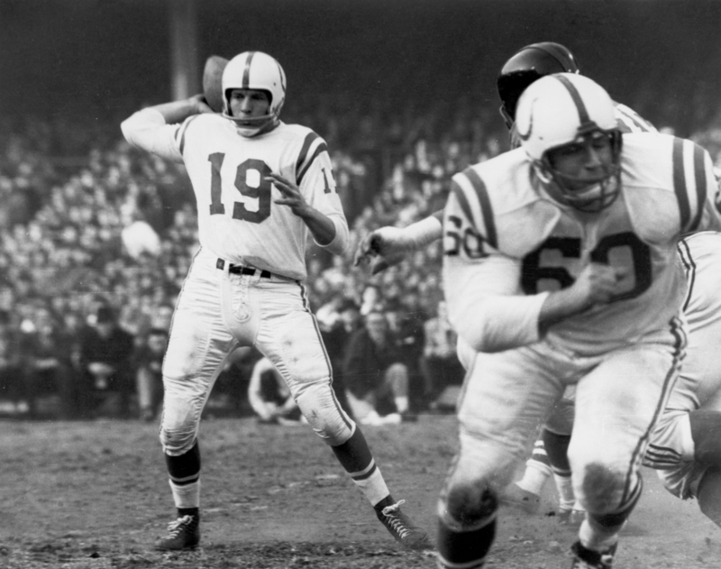 Johnny Unitas Making History | Getty Images Photo by Robert Riger