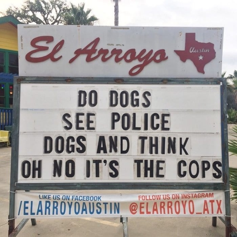 Cheese It, It’s the Cops | Instagram/@elarroyo_atx