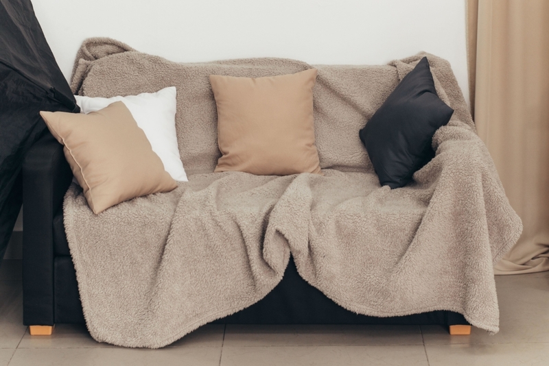 Stop Covering Couches With Blankets and Fabric | Alamy Stock Photo by Veronika Lunina 