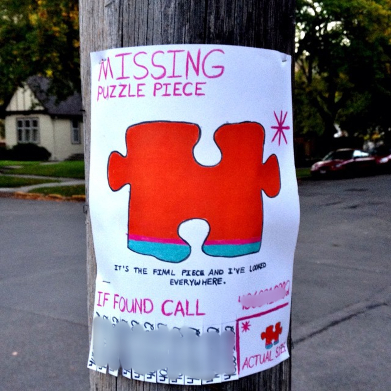 Funny Lost and Found Signs That Are Worth Stopping For | Instagram/@gandalf_leblanc27
