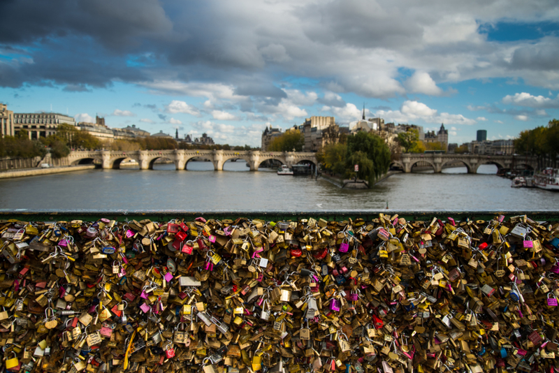 You Leave Locks on the Bridges of the Seine | Shutterstock Photo by marcin jucha
