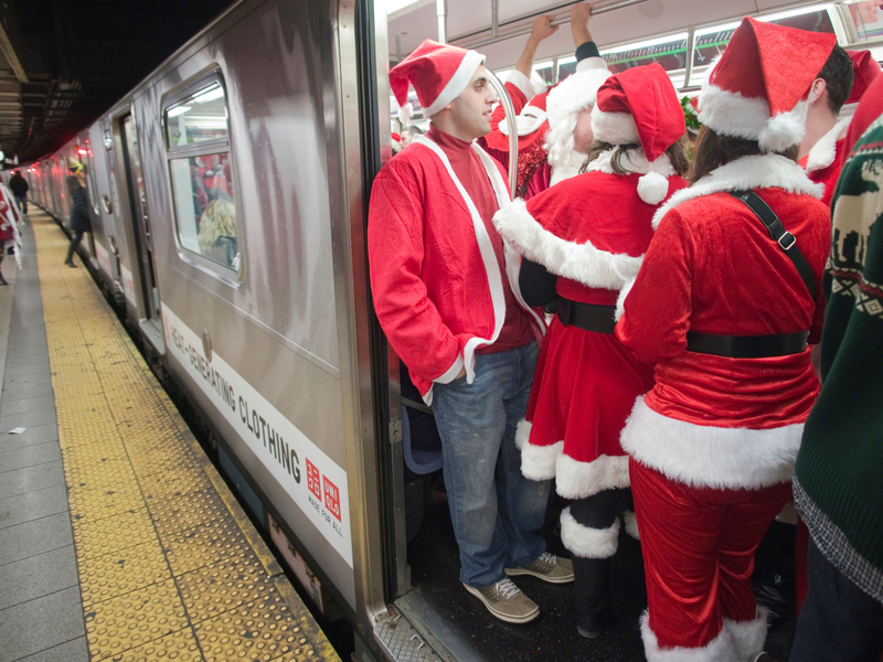 Santa's Everywhere | Alamy Stock Photo