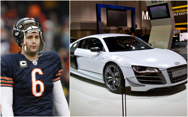 Jay Cutler – Audi R8 GT, $200K | Alamy Stock Photo by UPI/Brian Kersey & Sam Moores/Shutterstock