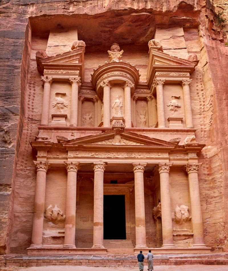 Petra, the Famous Archaeological Site, Was Carved From Pure Sandstone | Alamy Stock Photo by Jan Wlodarczyk 