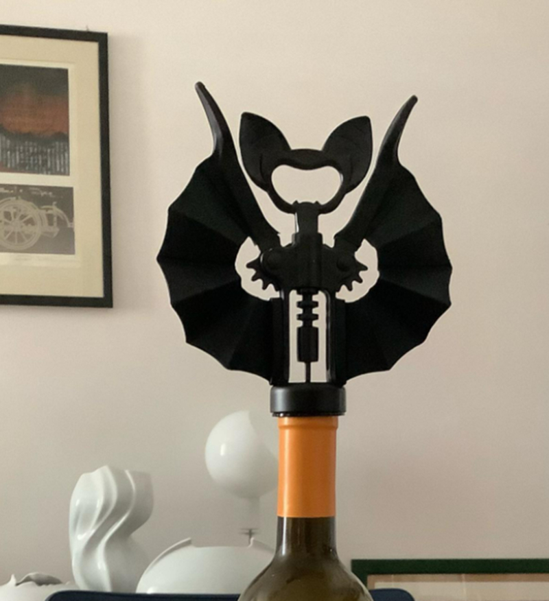 Vino the Bat Corkscrew Wine and Bottle Opener by Ototo ($29) | Instagram/@enzomarionapolitano