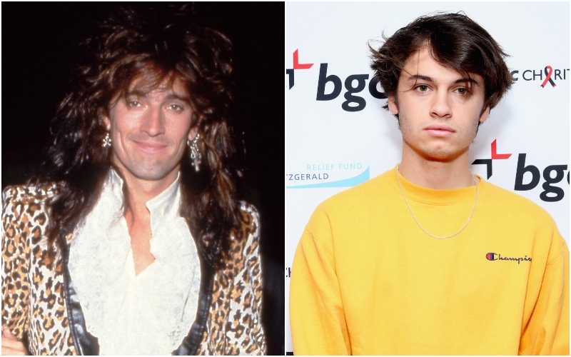 Tommy Lee (23) & Dylan Jagger Lee (21) | Alamy Stock Photo by Ralph Dominguez/MediaPunch & Getty Images Photo by Robin Marchant/Cantor Fitzgerald