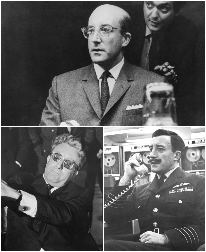 Peter Sellers In Dr. Strangelove | Getty Images Photo by Silver Screen Collection & Alamy Stock Photo by ScreenProd/Photononstop