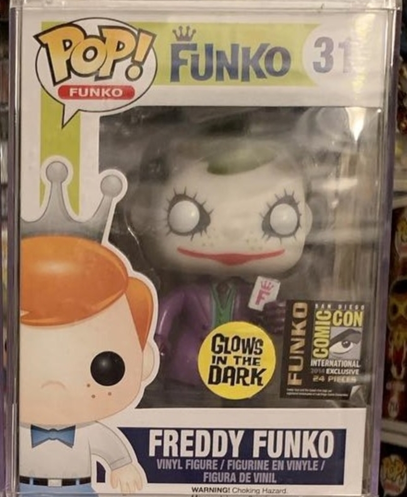 Joker Freddy Funko from “The Dark Knight” | Facebook/@PoppinOffToys