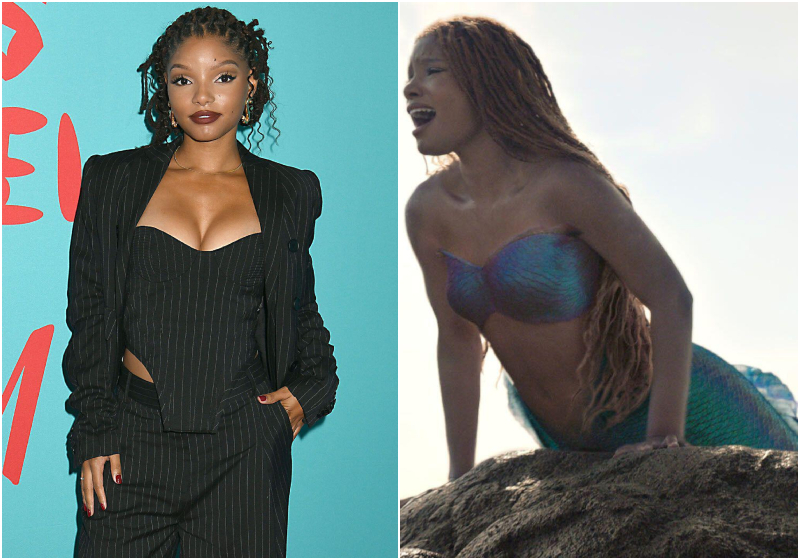 Halle Bailey Swam a Lot for “The Little Mermaid” | Alamy Stock Photo by Sipa USA/Alamy Live News & FlixPix/Disney