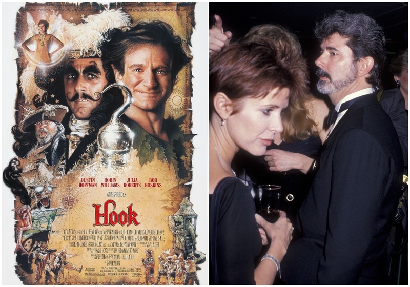 Carrie Fisher and George Lucas: Hook | Alamy Stock Photo & Getty Images Photo by Ron Galella