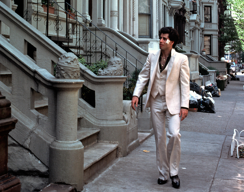 Saturday Night Fever (1977) – John Travolta’s Suit: $145K | Alamy Stock Photo by PictureLux / The Hollywood Archive