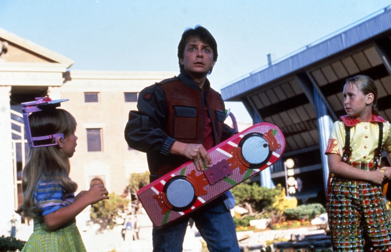 Back to the Future Part II (1989) - Hoverboard: $550K | Alamy Stock Photo by Photo12/Universal Pictures