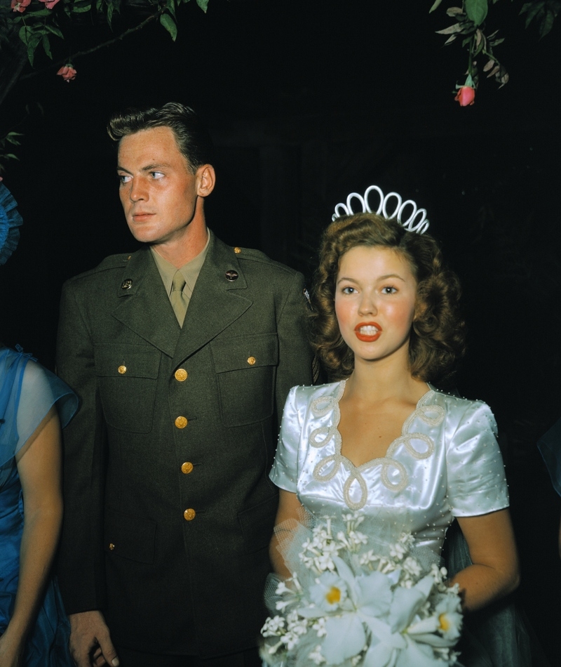 Shirley Temple and John Agar | Getty Images Photo by Bettmann