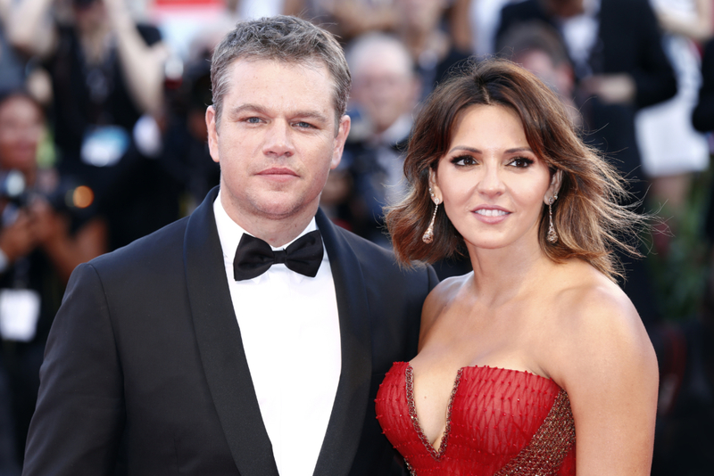 Matt Damon and Luciana Barroso | Andrea Raffin/Shutterstock