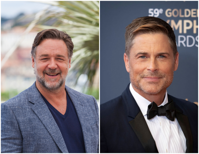 Russell Crowe and Rob Lowe- 1964 | Shutterstock/Getty Images Photo by Arnold Jerocki