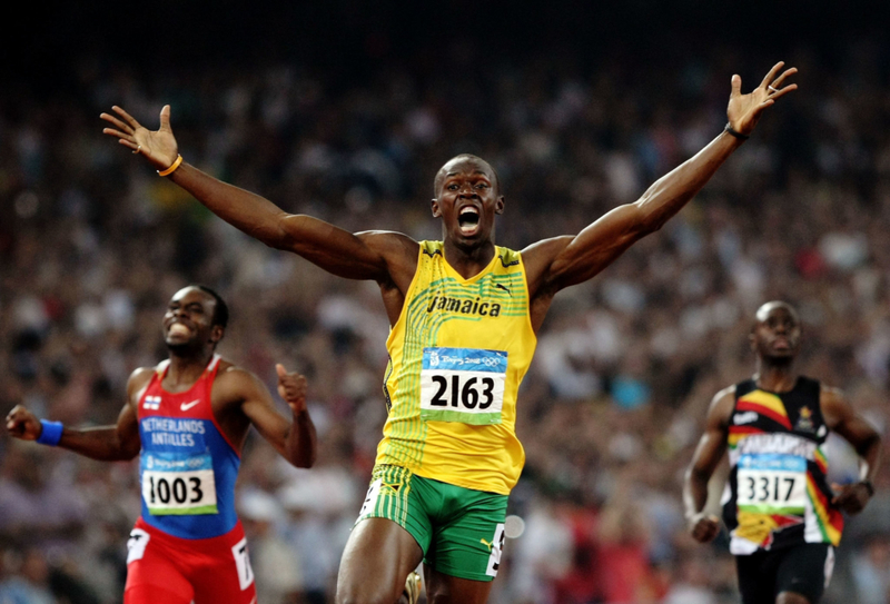 Usain Bolt – 6’5″ | Getty Images Photo by Jed Jacobsohn
