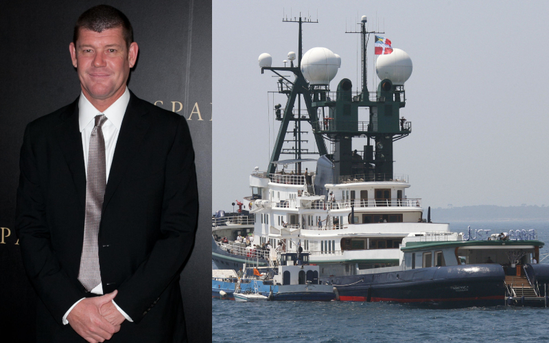 James Packer – Arctic P, Estimated $10 Million Per Year | Alamy Stock Photo by manwithacamera.com.au & Getty Images Photo by VALERY HACHE/AFP