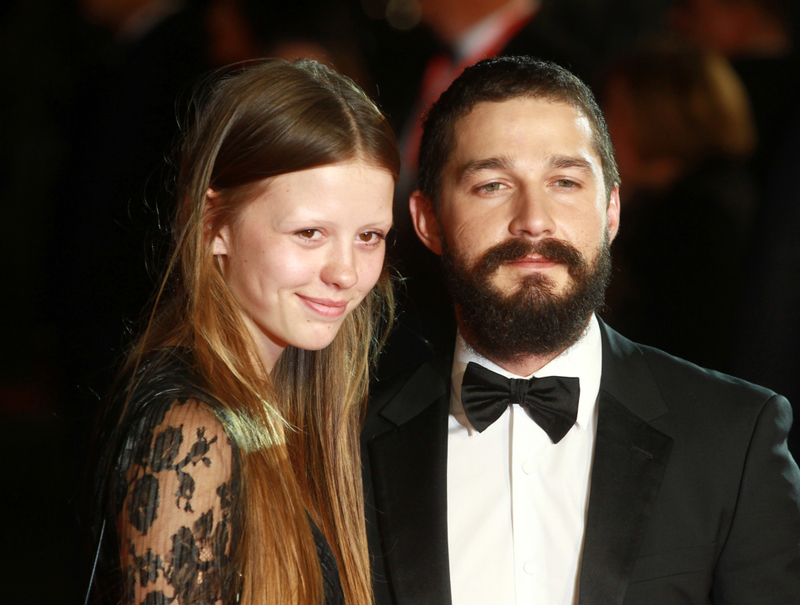Shia LaBeouf and Mia Goth | Getty Images/Photo by Fred Duval/FilmMagic