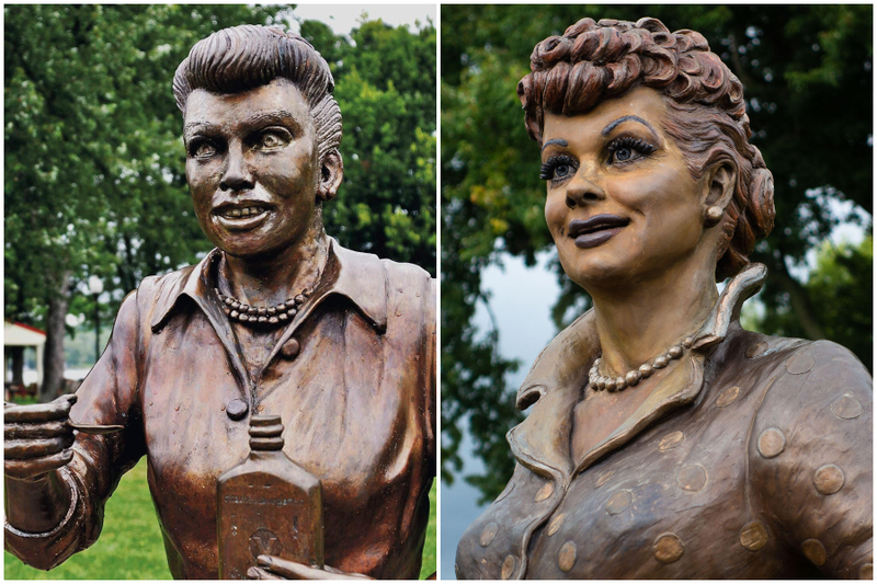 The Lucille Ball Statue in New York | Reddit.com/moonpies4everyone & Alamy Stock Photo