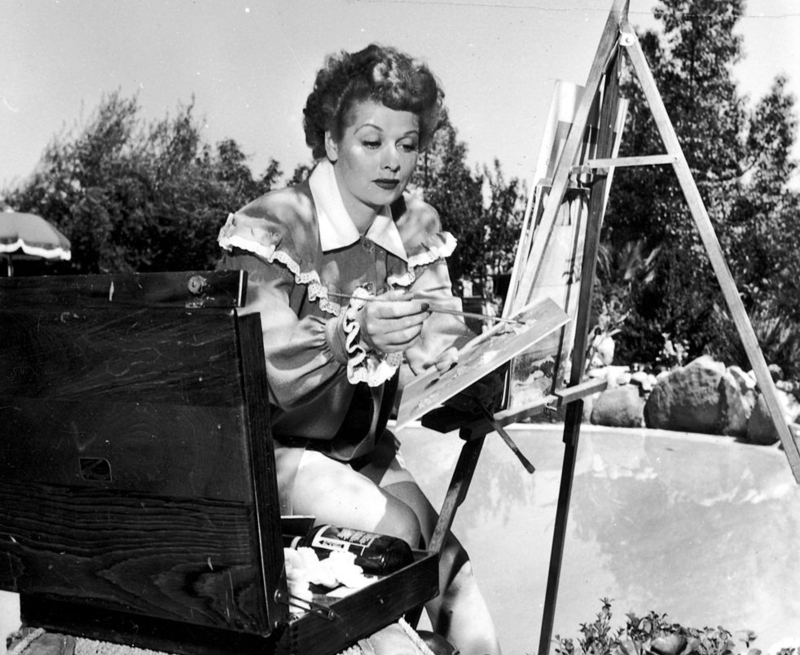 Lucy Loved Gardening and Painting | Getty Images Photo by Archive Photos