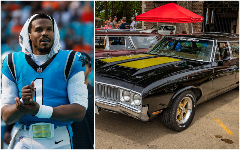 Cam Newton –1970 Oldsmobile 442 Cutlass, Estimated $255K | Getty Images Photo by Cliff Hawkins & Gestalt Imagery/Shutterstock