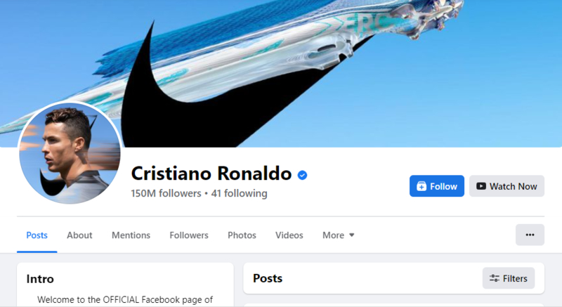 King of Facebook | Facebook/@Cristiano