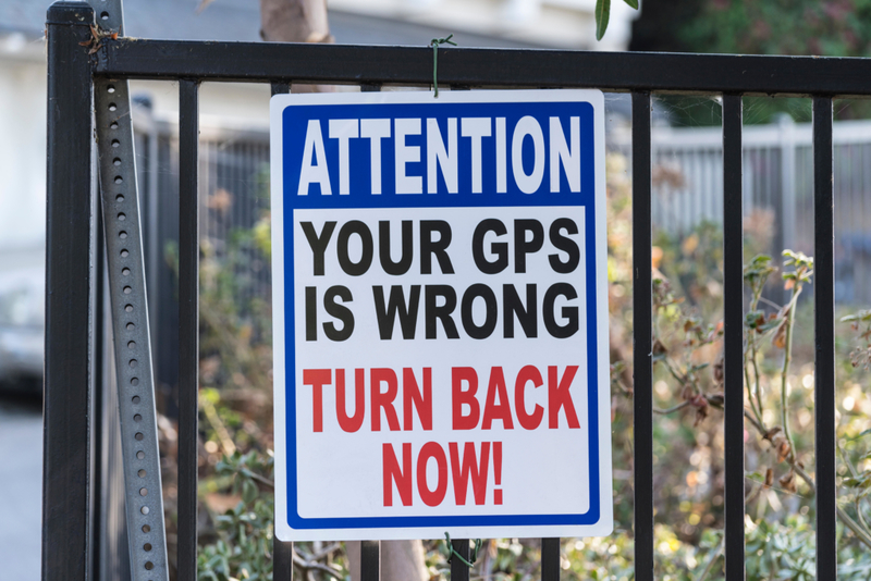 El GPS se equivocó otra vez | Alamy Stock Photo by trekandshoot