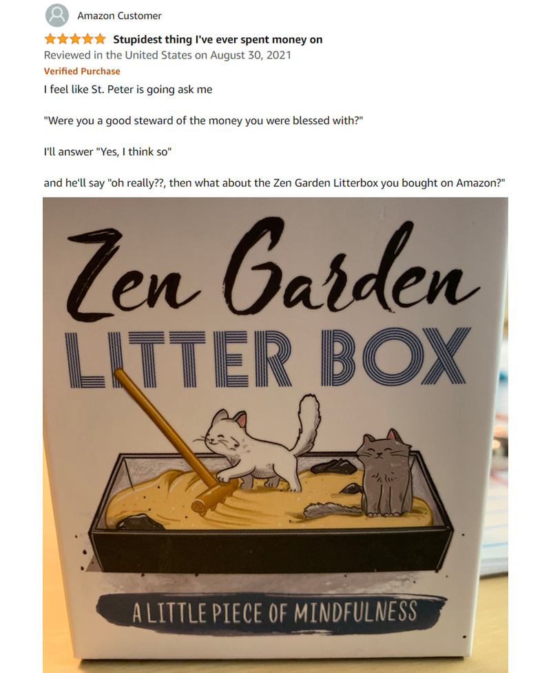 Zen Garden Litter Box | Twitter/@PurrrfectlyH