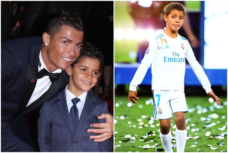 El hijo de Cristiano Ronaldo: Cristiano Ronaldo Jr. | Alamy Stock Photo by WFPA & Shutterstock Editorial Photo by Kieran Mcmanus/BPI