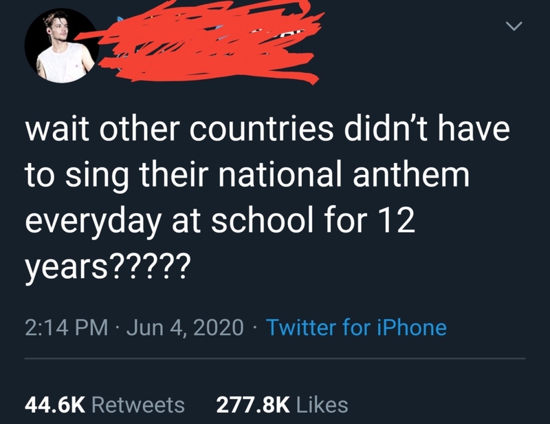 National Anthem | Twitter/@babielouis28
