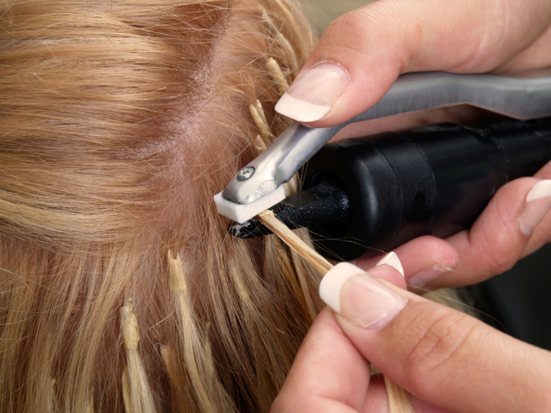 Las extensiones de cabello | Alamy Stock Photo