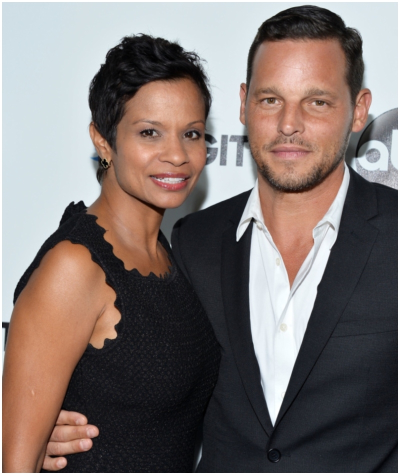 Justin Chambers y Keisha | Getty Images Photo by Amanda Edwards/WireImage