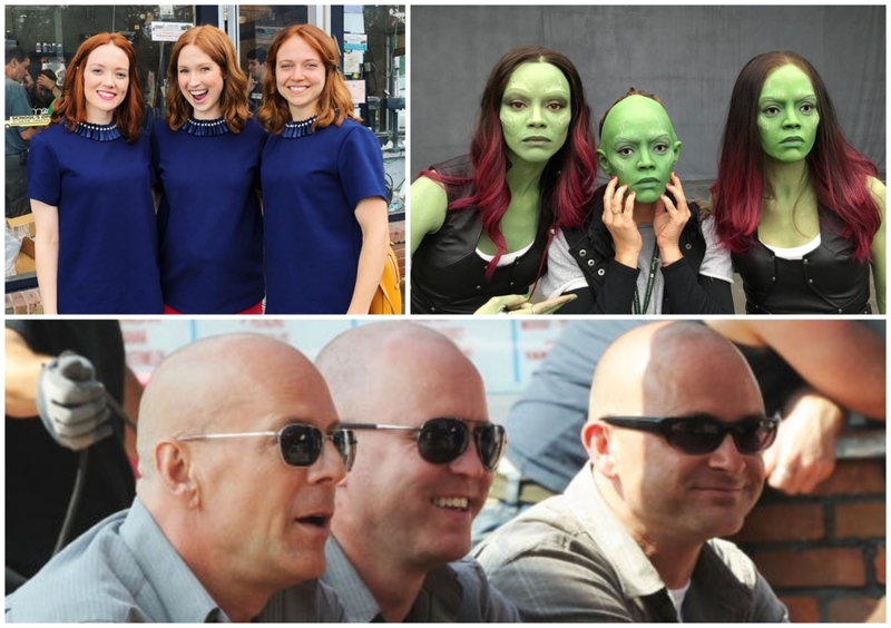 Taking All the Falls: Actors With Their Stunt Doubles — Part 2 | Instagram/@elliekemper & Getty Images Photo by Bobby Bank/WireImage & Instagram/@jamesgunn