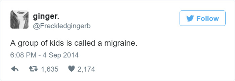 Eine Migräne | Twitter.com/Freckledgingerb