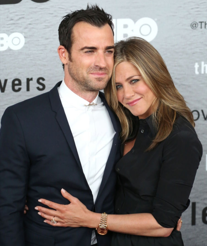 Justin Theroux & Jennifer Aniston | Getty Images Photo by Walter McBride