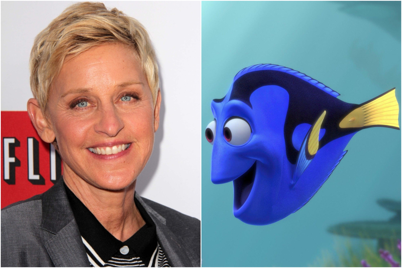Ellen DeGeneres – Finding Nemo | Shutterstock & Alamy Stock Photo