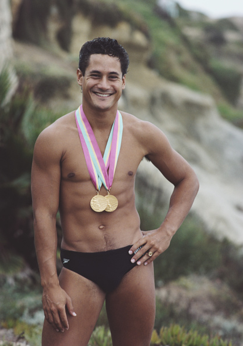 Greg Louganis - Saltador | Getty Images Photo by Tony Duffy/Allsport
