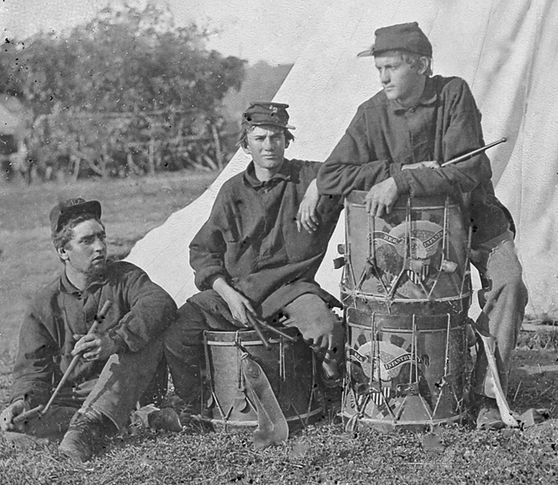 The Field Band of the 2nd Rhode Island Infantry | Getty Images Photo by Matthew Brady/Buyenlarge