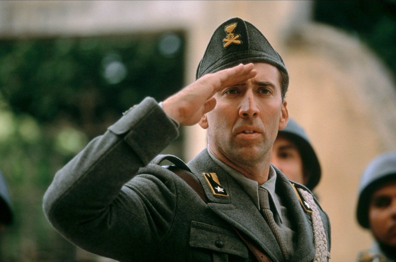Nicolas Cage as Captain Antonio Corelli in Captain Corelli’s Mandolin | Alamy Stock Photo by Maximum Film 