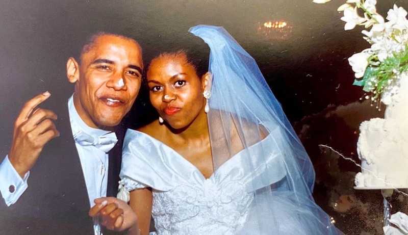 The Obama’s Throwback ’90s Wedding Photo | Instagram/@michelleobama