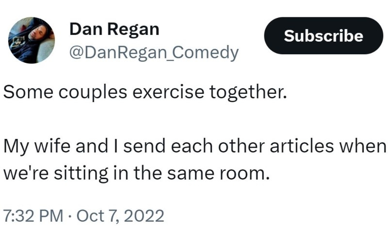 Every Couple Is a Little Different | Twitter/@DanRegan_Comedy
