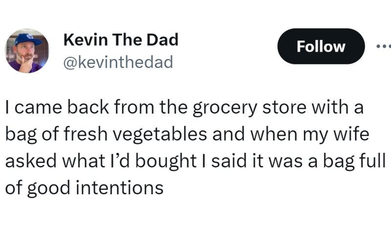 If We Eat Them Quick Enough, They Won't Spoil | Twitter/@kevinthedad