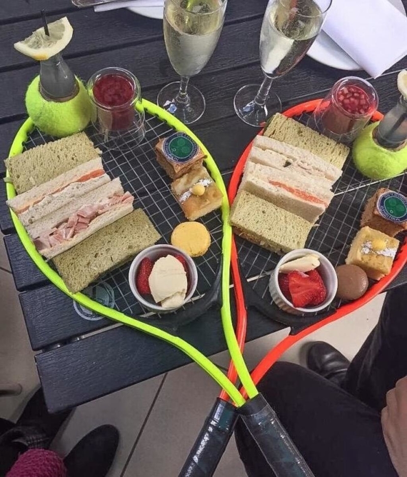 Cuando te entra hambre en Wimbledon | Twitter/@msleannefraser