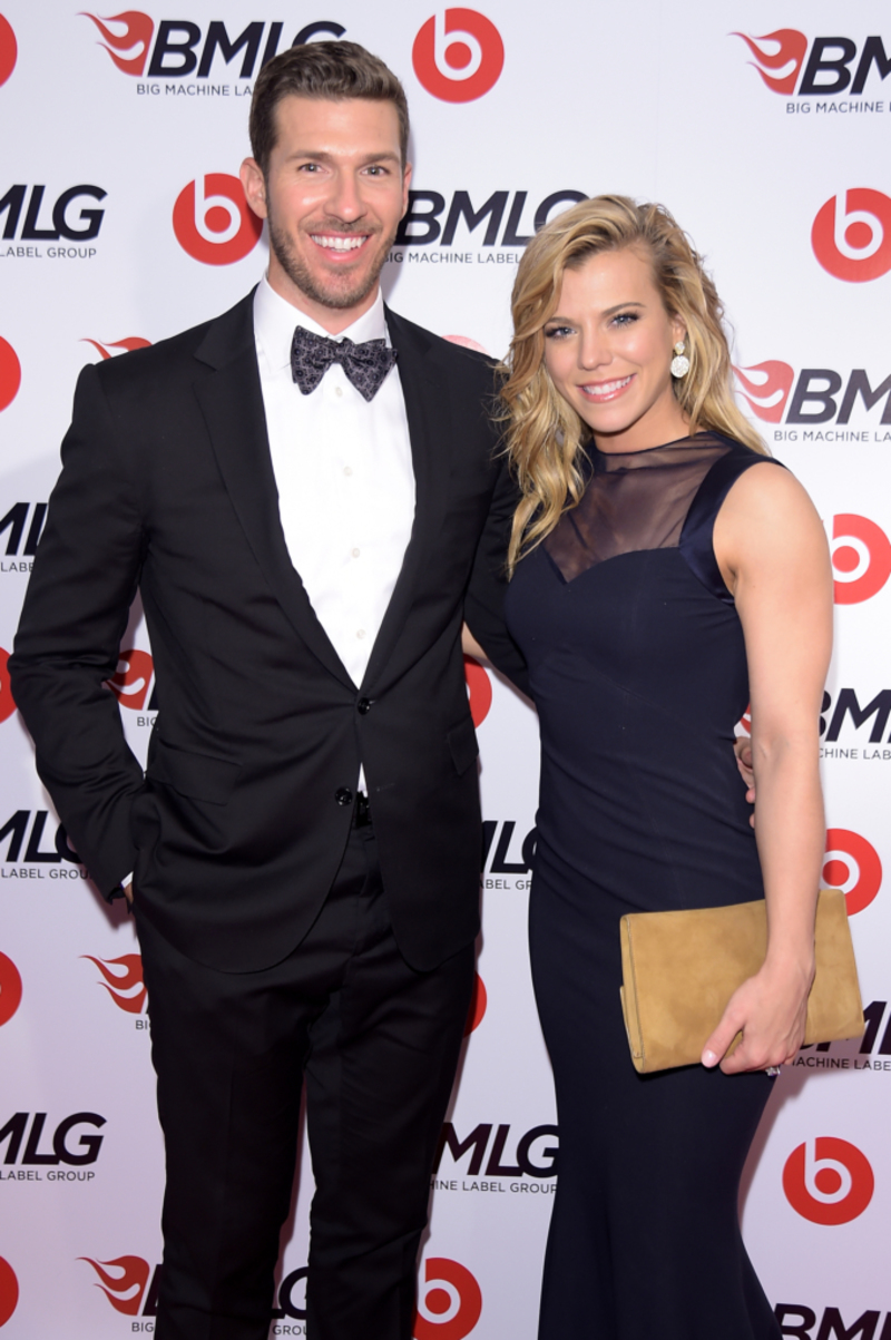 Kimberly Perry and J.P. Arencibia | Getty Images Photo by Michael Loccisano