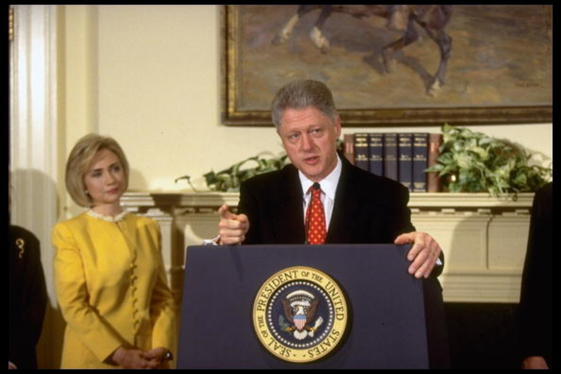 Clinton’s Impeachment Proceedings | Getty Images Photo by Diana Walker/The LIFE Images Collection