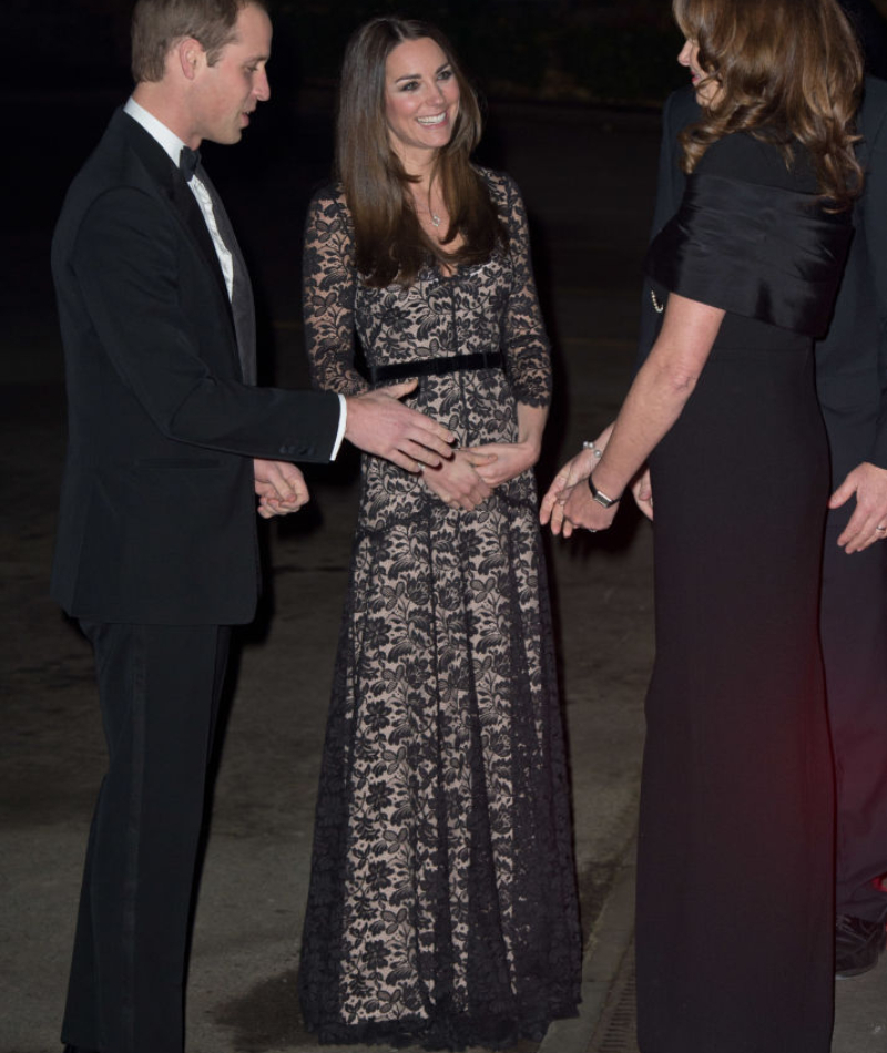Black Temperley London Gown - December 2013 | Getty Images Photo by Anwar Hussein/WireImage