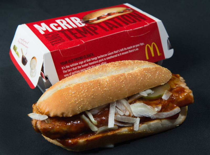 McDonald’s McRib | Getty Images Photo by PAUL J. RICHARDS/AFP